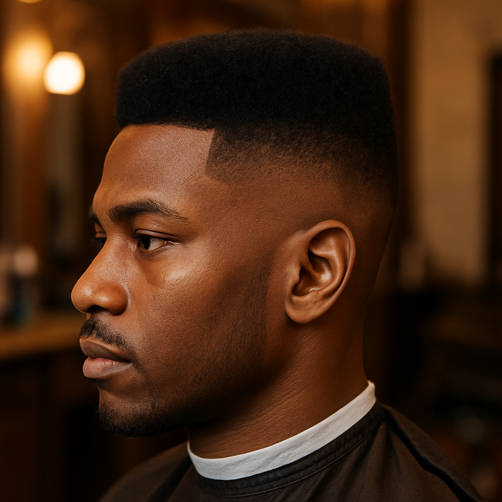 High-top fade with sharp lineup